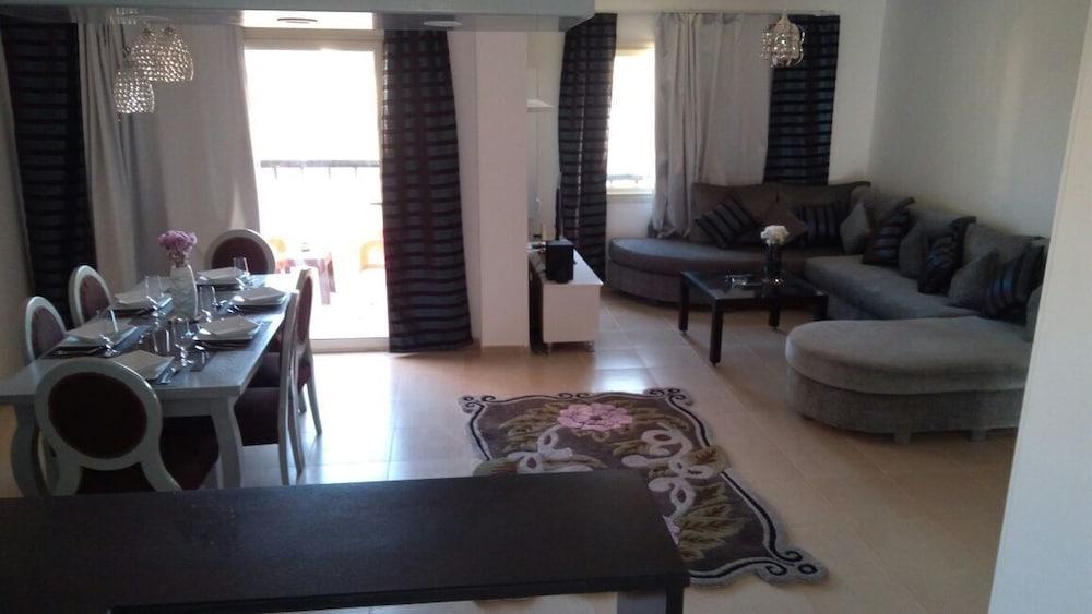 Apartment At Nubia Aqua Beach Resort - Living Area