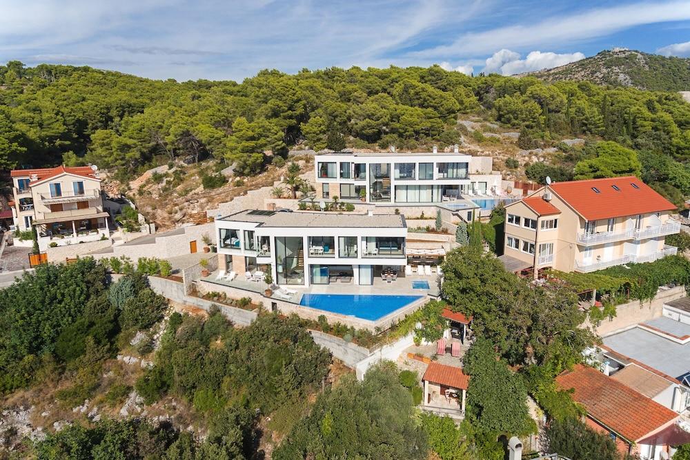 Luxury Villa Princess of Hvar with Pool - Aerial View